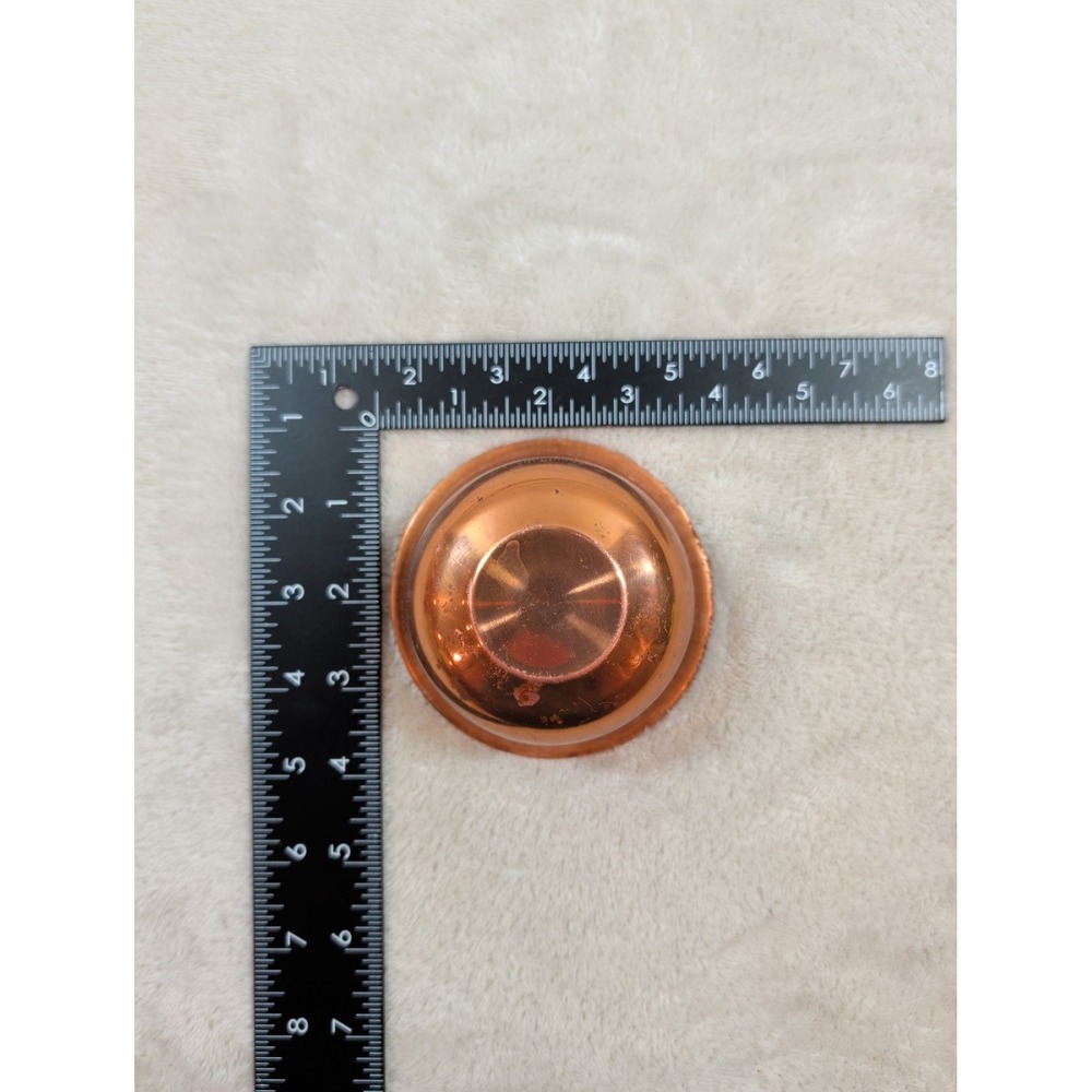 Vintage Miniature Copper Wheelbarrow Planter Brass Frame Decorative Bowl 5 Inch - Picture 8 of 8